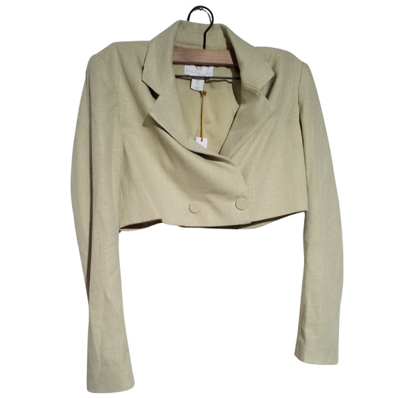 House of Harlow 1960 Cropped Jacket | Green | Size Small | NWT - Picture 1 of 7
